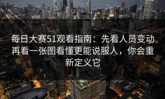 每日大赛51观看指南：先看人员变动再看一张图看懂更能说服人，你会重新定义它